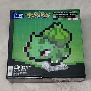 Mega Pokémon Bulbasaur Pixel Art Building Set - Green